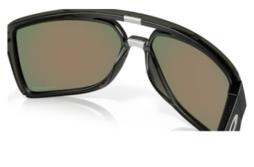 Image of Oakley OO9147 Castel Sunglasses - Mens, Matte Grey Smoke Frame, Prizm Ruby Lens, 63, OO9147-914705-63