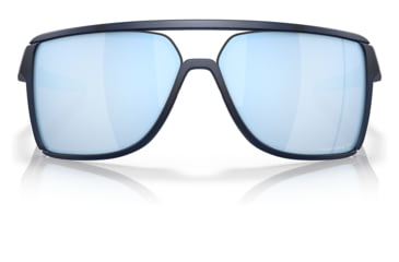 Image of Oakley OO9147 Castel Sunglasses - Mens, Matte Translucent Blue Frame, Prizm Deep Water Polarized Lens, 63, OO9147-914706-63