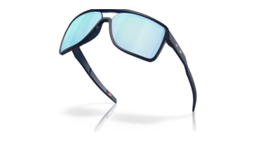 Image of Oakley OO9147 Castel Sunglasses - Mens, Matte Translucent Blue Frame, Prizm Deep Water Polarized Lens, 63, OO9147-914706-63