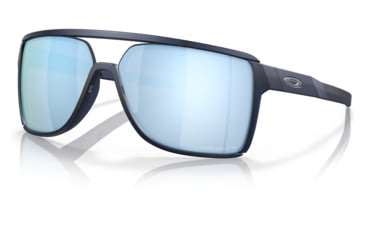 Image of Oakley OO9147 Castel Sunglasses - Mens, Matte Translucent Blue Frame, Prizm Deep Water Polarized Lens, 63, OO9147-914706-63
