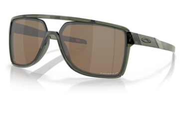 Image of Oakley OO9147 Castel Sunglasses - Mens, Olive Ink Frame, Prizm Tungsten Polarized Lens, 63, OO9147-914704-63