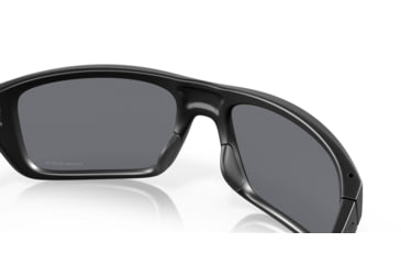 Image of Oakley OO9367 Drop Point Sunglasses, Matte Black Frame, Grey Lenses, 936701-60