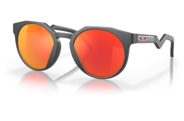 Image of Oakley OO9464A HSTN A Sunglasses - Mens, Matte Carbon Frame, Prizm Ruby Lens, Asian Fit, 52, OO9464A-946403-52
