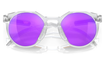 Image of Oakley OO9464A HSTN A Sunglasses - Mens, Matte Clear Frame, Prizm Violet Lens, Asian Fit, 52, OO9464A-946402-52
