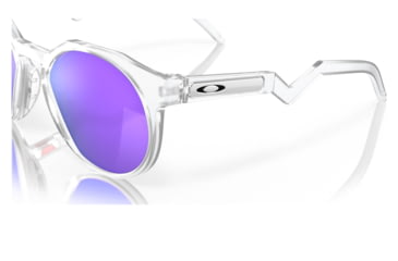 Image of Oakley OO9464A HSTN A Sunglasses - Mens, Matte Clear Frame, Prizm Violet Lens, Asian Fit, 52, OO9464A-946402-52