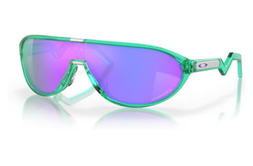 Image of Oakley OO9467A CMDN A Sunglasses - Mens, Translucent Celeste Frame, Prizm Violet Lens, Asian Fit, 33, OO9467A-946705-33