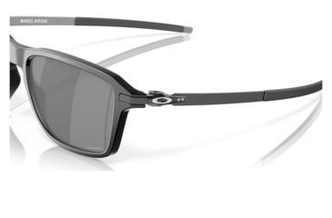 Image of Oakley OO9469 Wheel House Sunglasses - Mens, Satin Black Frame w/White Logo, Prizm Black Lens, 54, OO9469-946906-54