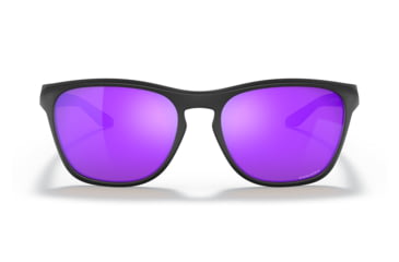 Image of Oakley OO9479 Manorburn Sunglasses - Mens, Matte Black Frame, Prizm Violet Lens, 56, OO9479-947903-56