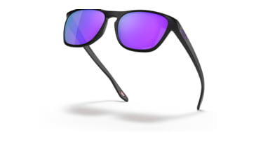 Image of Oakley OO9479 Manorburn Sunglasses - Mens, Matte Black Frame, Prizm Violet Lens, 56, OO9479-947903-56