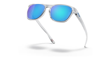Image of Oakley OO9479 Manorburn Sunglasses - Men's, Polished Clear Frame, Prizm Sapphire Lens, 56, OO9479-947906-56