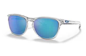 Image of Oakley OO9479 Manorburn Sunglasses - Mens, Polished Clear Frame, Prizm Sapphire Lens, 56, OO9479-947906-56