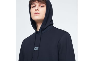 Image of Oakley Patch Fleece Hoodie - Mens, Blackout, Extra Small, FOA400016-02E-XS