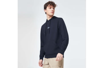 Image of Oakley Patch Fleece Hoodie - Mens, Blackout, Extra Small, FOA400016-02E-XS