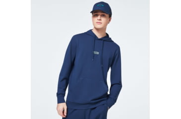 Image of Oakley Patch Fleece Hoodie - Mens, Universal Blue, Small, FOA400016-6ZZ-S
