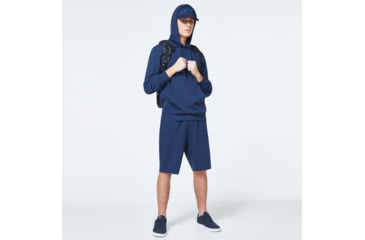 Image of Oakley Patch Fleece Hoodie - Mens, Universal Blue, Small, FOA400016-6ZZ-S