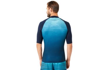 Image of Oakley Rashguard Short Sleeve Tee - Mens, Fathom, Large, 482399-6AC-L