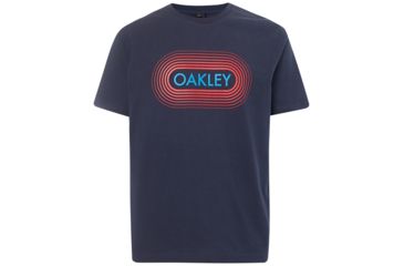 Image of Oakley Retro Station Tee - Men's, Foggy Blue, Small, 457550-6FB-S