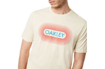Image of Oakley Retro Station Tee - Mens, Ivory Rope, Large, 457550-3IR-L
