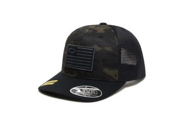 Image of Oakley SI 110 Snapback Cap New - Mens, Black Multicam, One Size, FOS900170-02LU-U