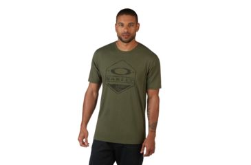 Image of Oakley 50-Oakley Camo Hex Tee - Mens, Dark Brush, Extra Large, 456395-86V-XL