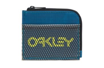 Image of Oakley SI 90S Zip Small Wallet - Mens, Petrol, One Size, 95155-9PE-9PE-U