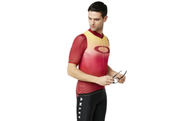 Image of Oakley Aero Jersey - Mens, Red Iridium, Large, 434359-4RI-L