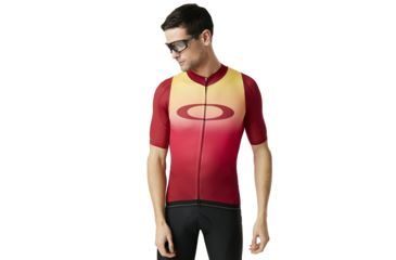 Image of Oakley Aero Jersey - Mens, Red Iridium, Large, 434359-4RI-L