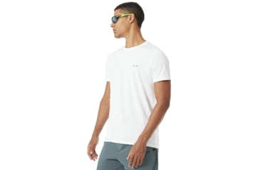 Image of Oakley Base Short Sleeve Top - Mens, White, Extra Small, 434006-100-XS
