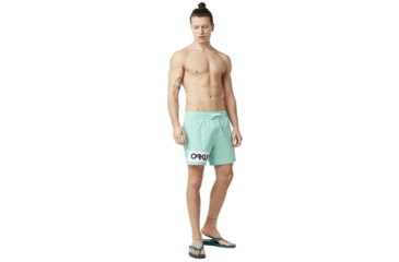 Image of Oakley SI Beach Color Block 16 Inches - Mens, Aqua Green, Large, 482468-78K-L