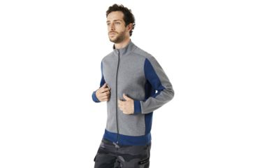 Image of Oakley SI Block Color Fz Fleece - Mens, Athletic Heather Grey, Large, 472424-24G-L