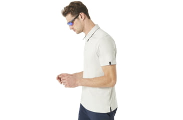 Image of Oakley Divisonal Polo - Mens, Light Grey, 2XL, 433690-202-XXL