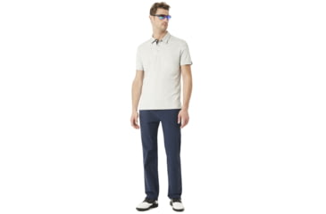 Image of Oakley Divisonal Polo - Mens, Light Grey, 2XL, 433690-202-XXL