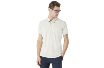 Image of Oakley Divisonal Polo - Mens, Light Grey, 2XL, 433690-202-XXL
