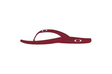 Image of Oakley SI Ellipse Flip Sandals - Mens, Deep Red, 10, 15204-40W-40W-10