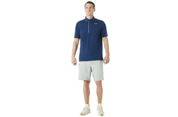 Image of Oakley SI Enhance 8.7 Short Sleeve Polo - Mens, Dark Blue, Large, 434260-609-L