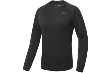 Image of Oakley Enhance Long Sleeve Crew 8.7.02 - Mens, Blackout, Large, 434249-02E-L