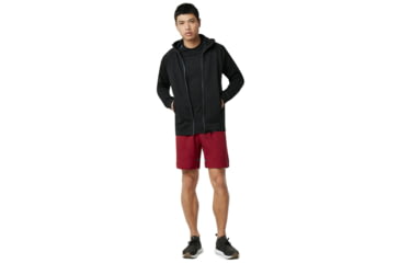 Image of Oakley SI Enhance Tech Fleece Jacket Grid - Mens, Blackout, Medium, 461731-02E-M