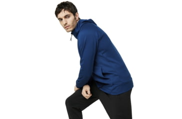 Image of Oakley SI Enhance Tech Fleece Jacket Grid - Mens, Dark Blue, Extra Large, 461731-609-XL