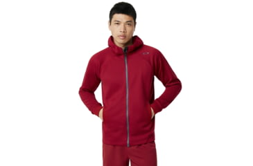 Image of Oakley SI Enhance Tech Fleece Jacket Grid - Mens, Sundried Tomato, Medium, 461731-4ST-M