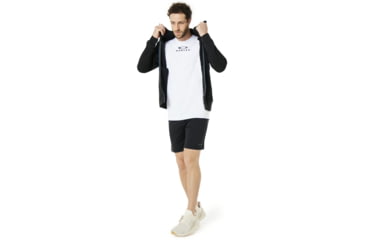Image of Oakley Enhance Technical Fleece Jacket.Grid 8.7 - Mens, Blackout, Large, 461668-02E-L