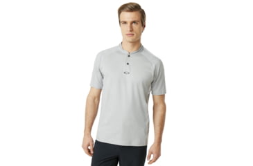 Image of Oakley SI Ergonomic Evolution Polo Short Sleeve - Mens, Granite Heather, 2XL, 434326-24L-XXL