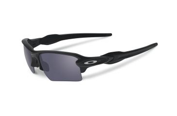 Image of Oakley SI Flak Jacket 2.0 XL Sunglasses,Matte Black Frame,Rectangle Grey Lens OO9188-13