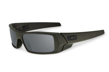 Image of Oakley SI Gascan Sunglasses,MIL-SPEC Green Frame,Rectangle Black Iridium Polarized Lens 53-110