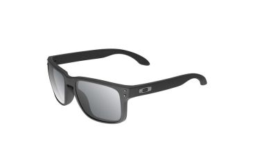 Image of Oakley SI Holbrook Sunglasses,Graphite Black Frame,Square Grey Polarized Lens OO9102-91