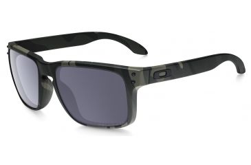 Image of Oakley SI Holbrook Sunglasses,Multicam Black Frame,Square Grey Polarized Lens OO9102-92