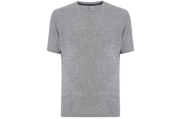 Image of Oakley Link Short Sleeve Top - Mens, Athletic Heather Grey, Extra Small, 433994A-24G-XS