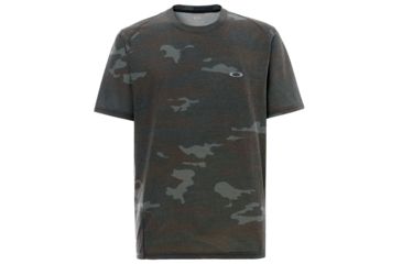 Image of Oakley Link Short Sleeve Top - Mens, Blackout Camo, Large, 434246P-978-L