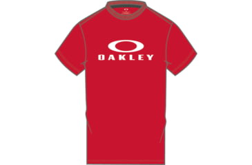 Image of Oakley SI O Bark Short Sleeve T-Shirt - Mens, Red Line, Large, 457130-465-L