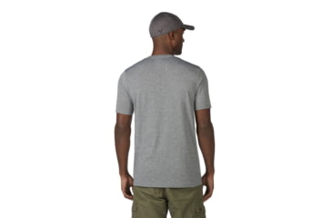 Image of Oakley SI O-Skull Cross Short Sleeve Tee - Mens, Athletic Heather Grey, Extra Large, 456237-24G-XL