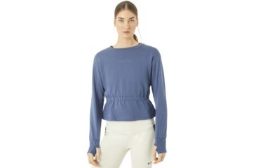 Image of Oakley Luxe Crewneck Fleece - Womens, Blue Indigo, Extra Large, 561326-68D-XL